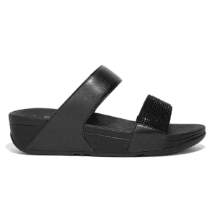 Sandale lulu Crystal slide Noir