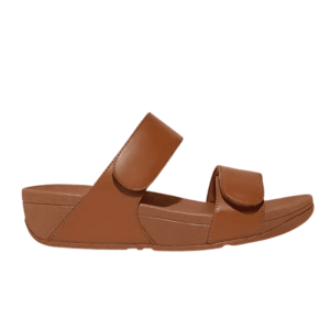 Sandale lulu slide en cuir Marron