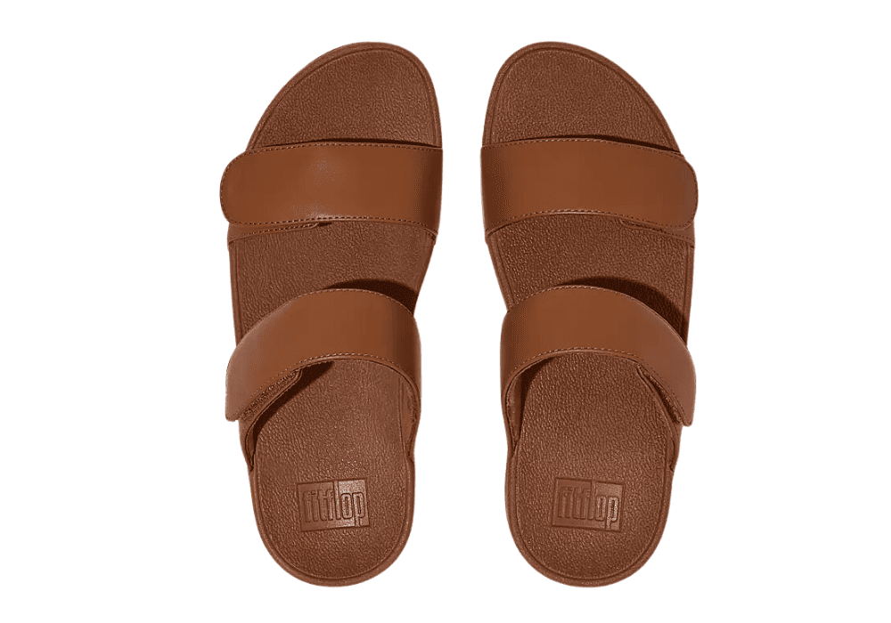 Sandale lulu slide en cuir Marron