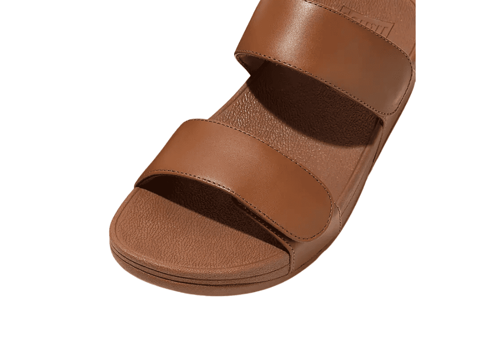 Sandale lulu slide en cuir Marron