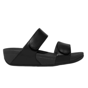 Sandale lulu slide en cuir Noir