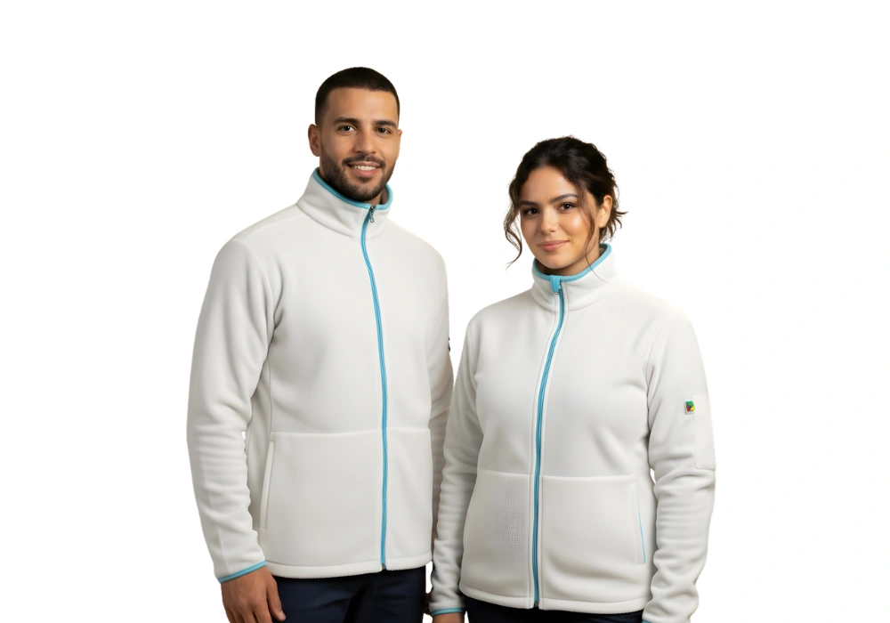 Veste Polaire Unisexe blanche (8)