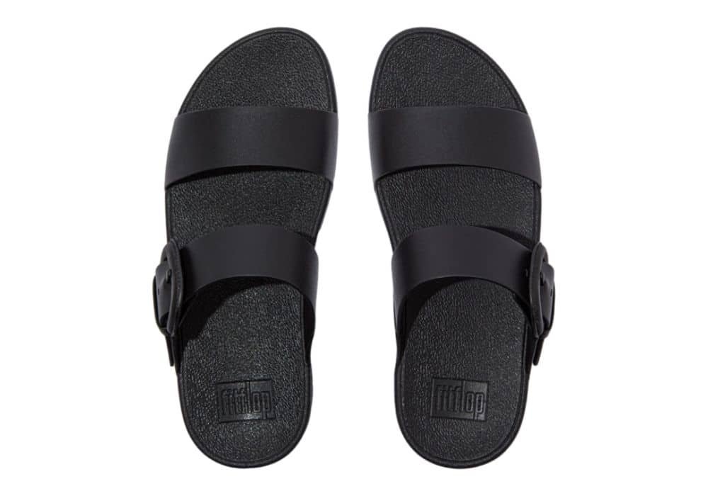 Sandale Lulu Slide Cuir Noir