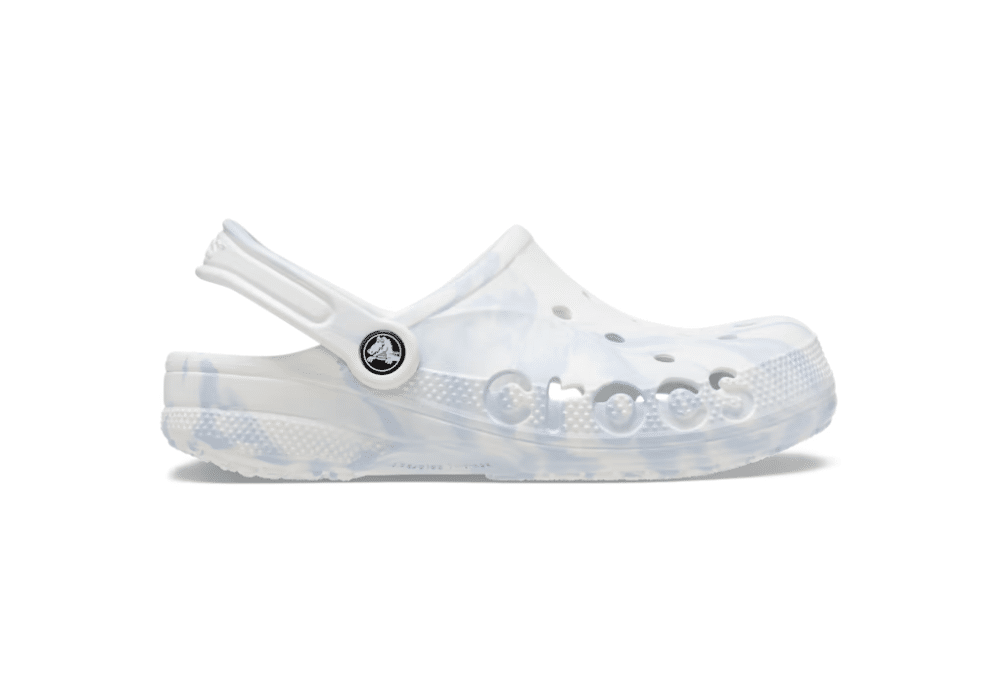 Sabot Crocs Baya Marbled Blanc