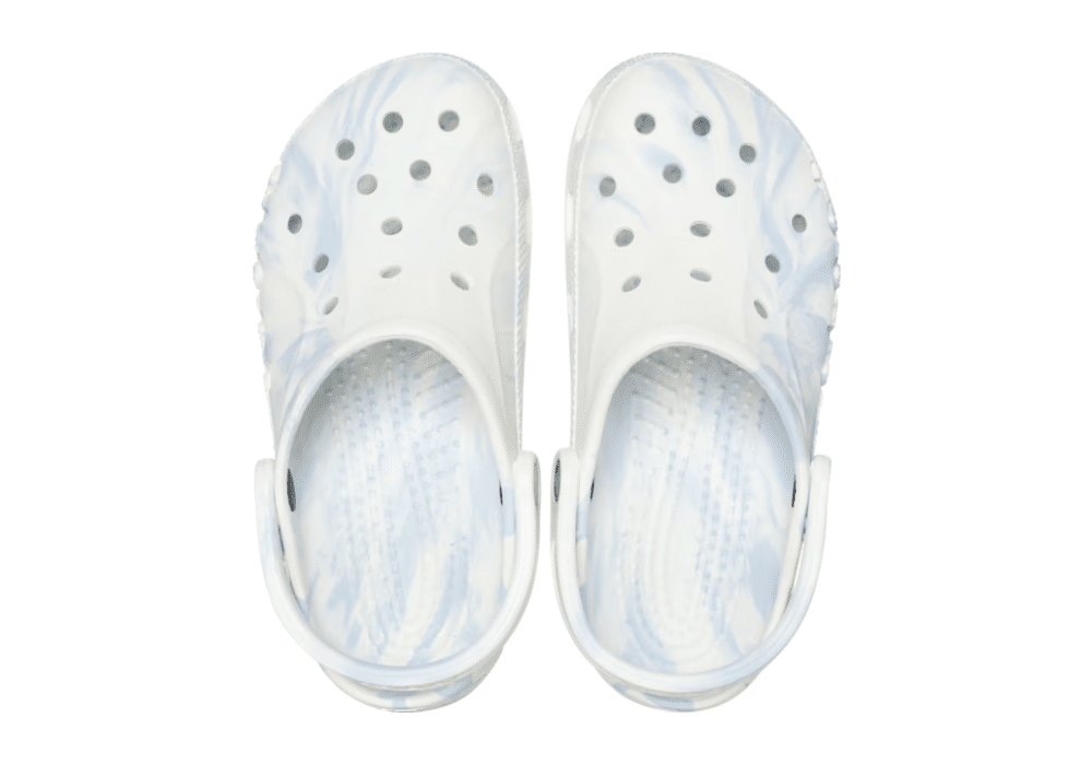 Sabot Crocs Baya Marbled Blanc