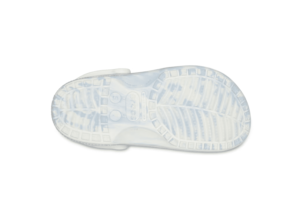 Sabot Crocs Baya Marbled Blanc