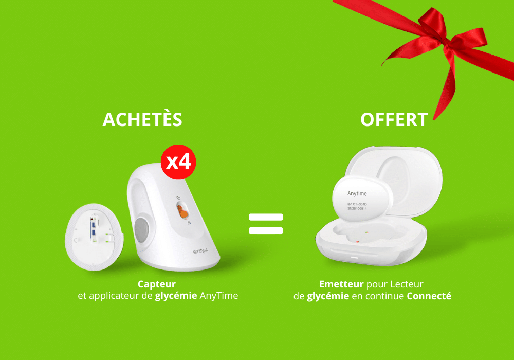 Pack 2 Capteurs/Applicateurs de Glycémie CGM Anytime