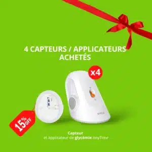 Pack Capteurs/Applicateurs de Glycémie CGM Anytime