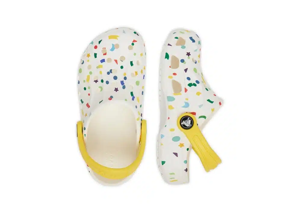 Sabot Crocs Baya Seasonal Printed Kids Blanc