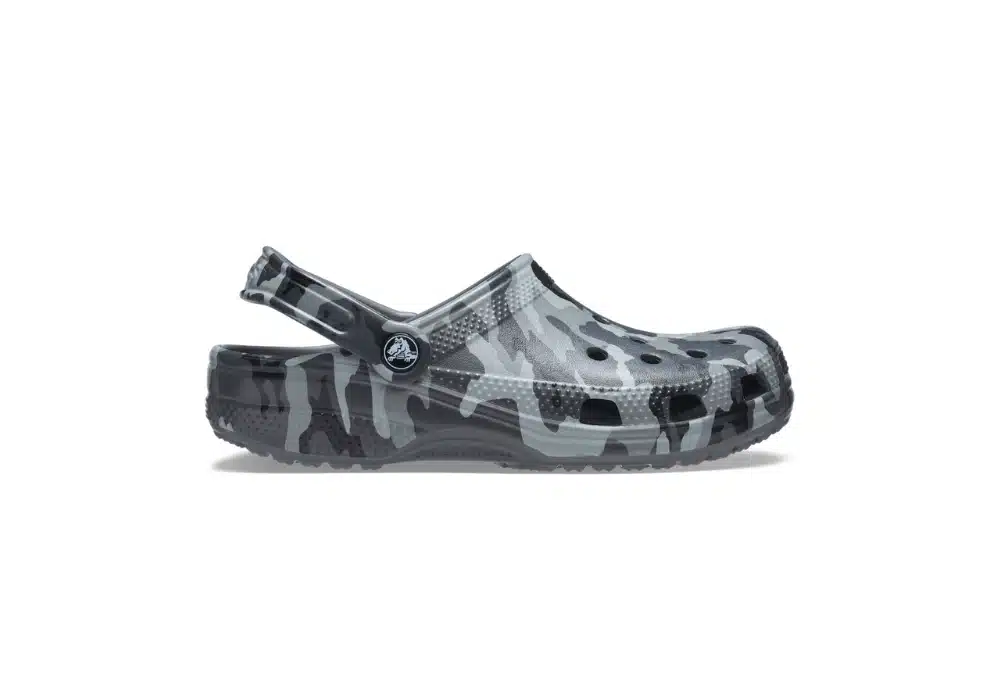 Sabot Crocs Classic Geo Camo Slate Gris/Multi