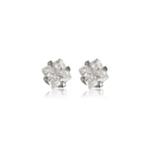 Boucles d’Oreilles Oxyde Zircon Carré