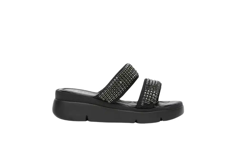 Sandale Bali Strass Noir