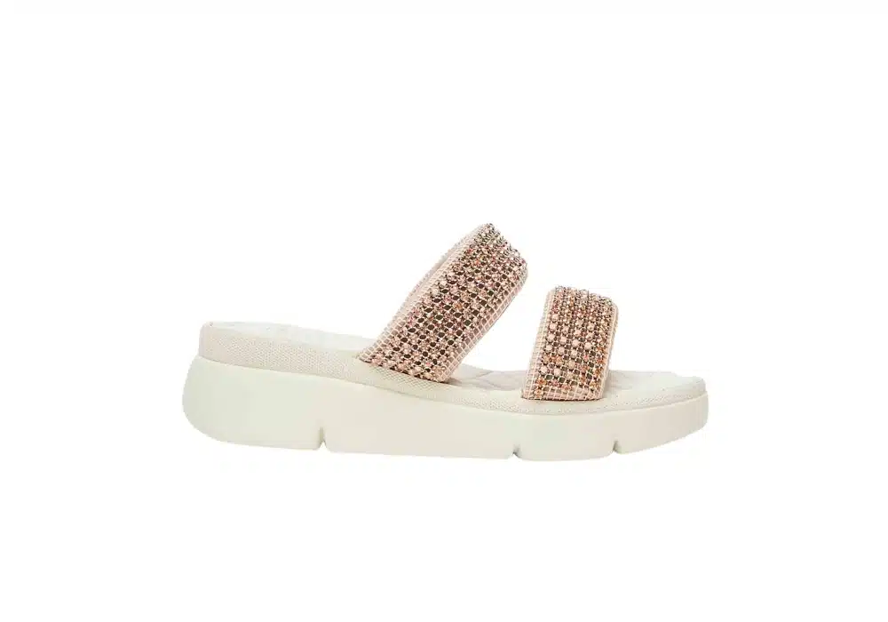 Sandale Bali Strass Rose Gold