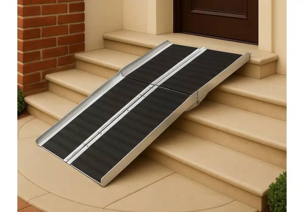 Rampe d’Accès en Aluminium à Pliage Multiple