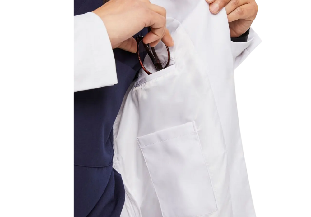 Blouse col officier manches longues