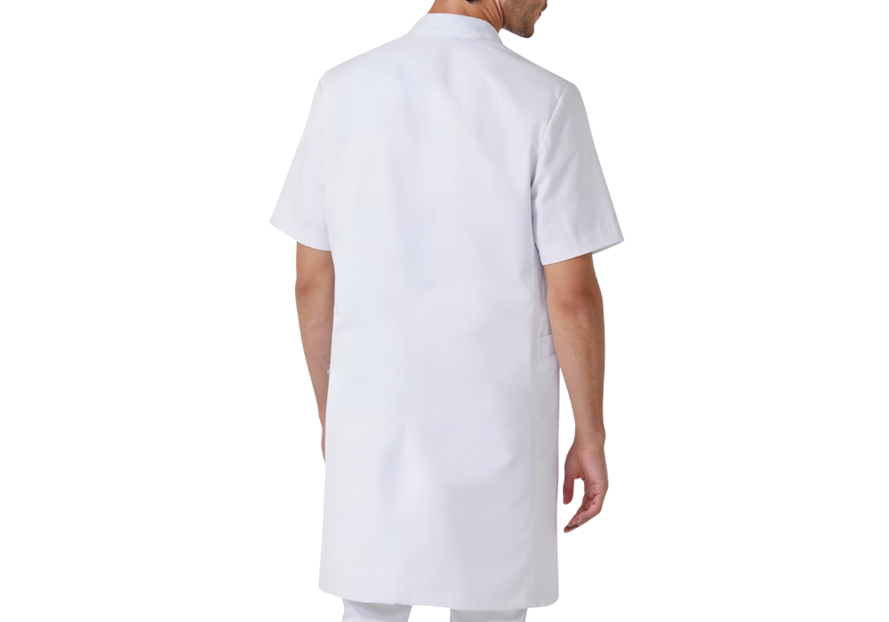 Blouse homme col officier manche courte