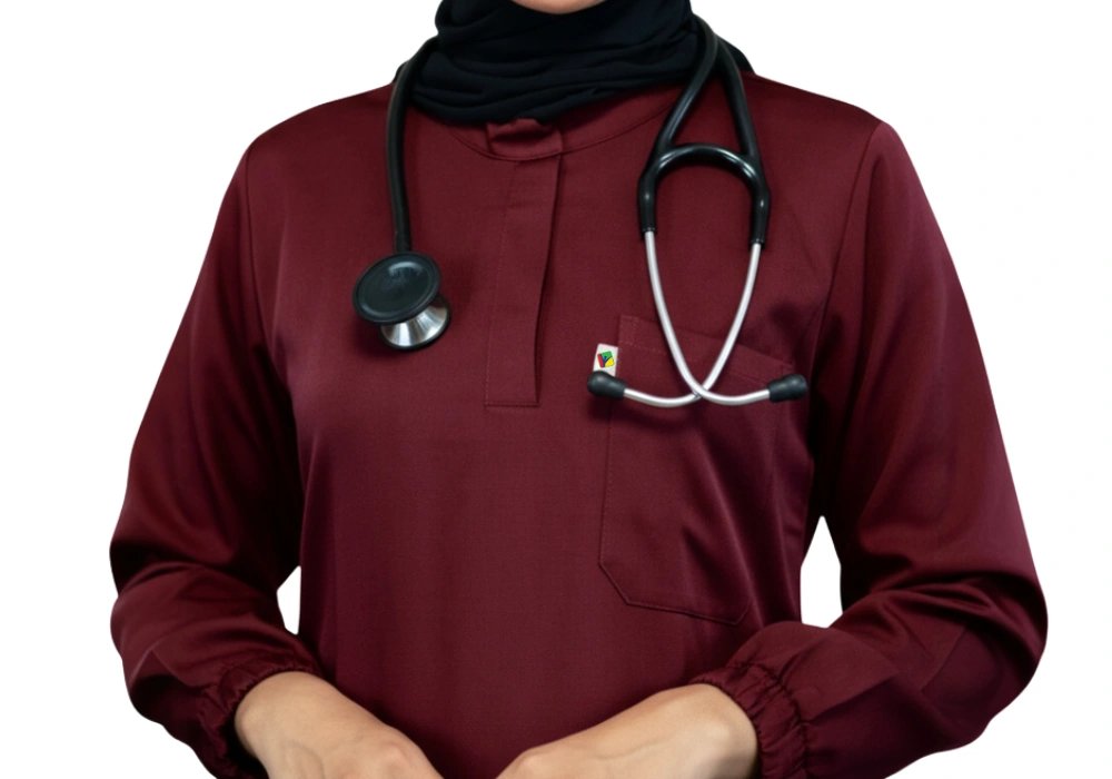 Ensemble Tunique et Pantalon Bordeaux