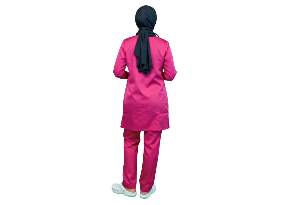 Ensemble tunique et pantalon Rose Fuchsia