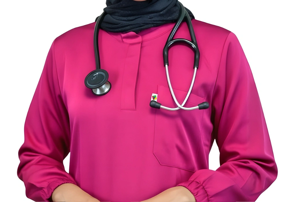 Ensemble tunique et pantalon Rose Fuchsia