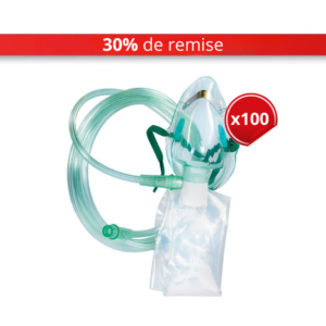 Pack Masques à Oxygène Pédiatriques avec Réservoir et Tube Long