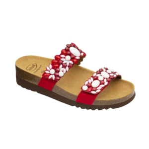 Sandales Alicia Rouge/Blanc