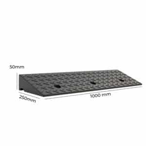 Rampe de Seuil en Caoutchouc 1000×250×50 mm
