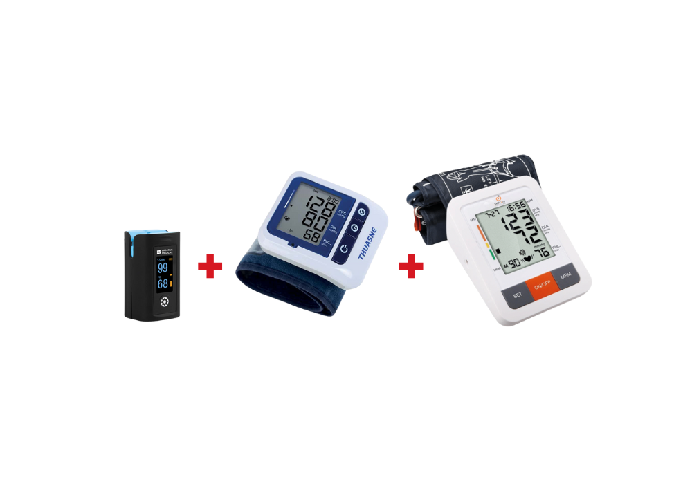 Pack 3 Thermomètre + Tensiomètre + Oxymètre
