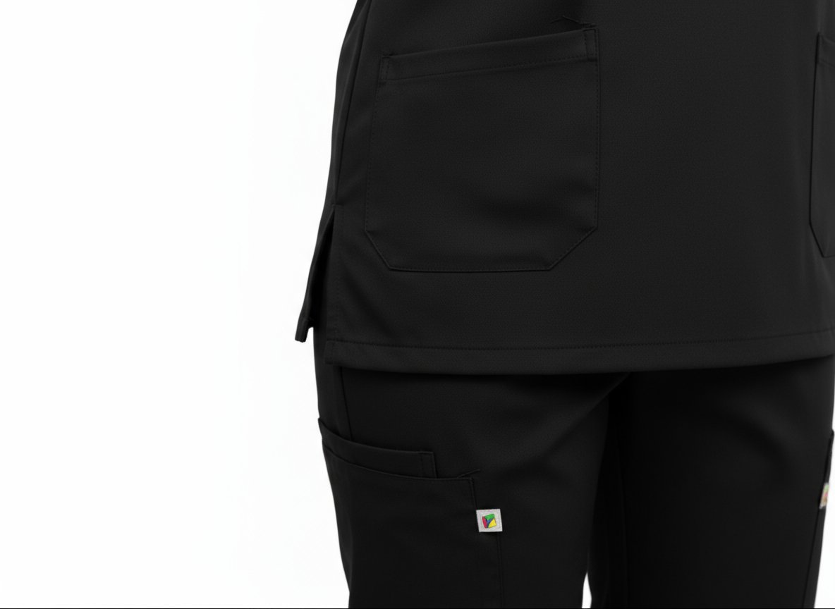 Ensemble Tunique et Pantalon Noir Unisexe