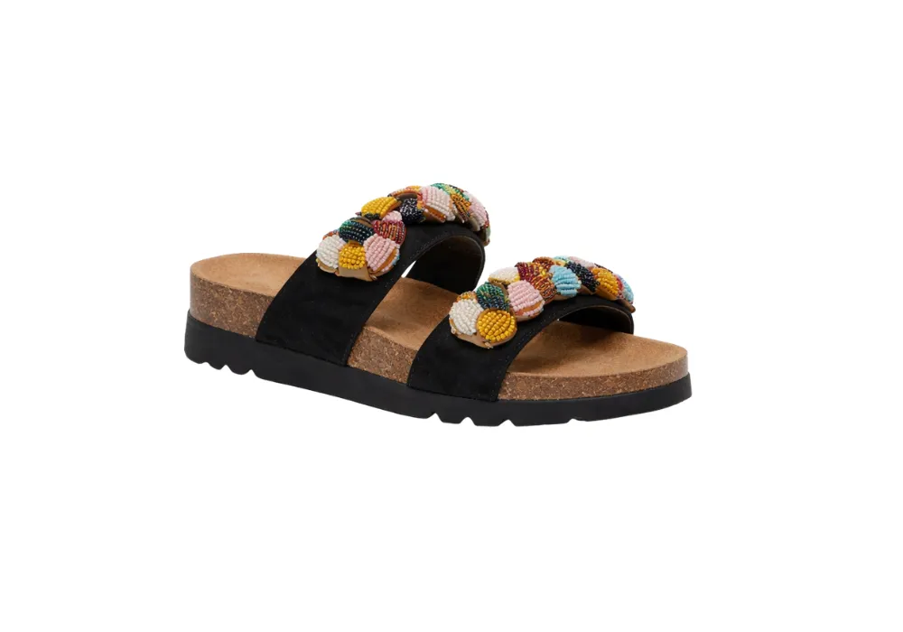 Sandale Nice MicroBead Noir