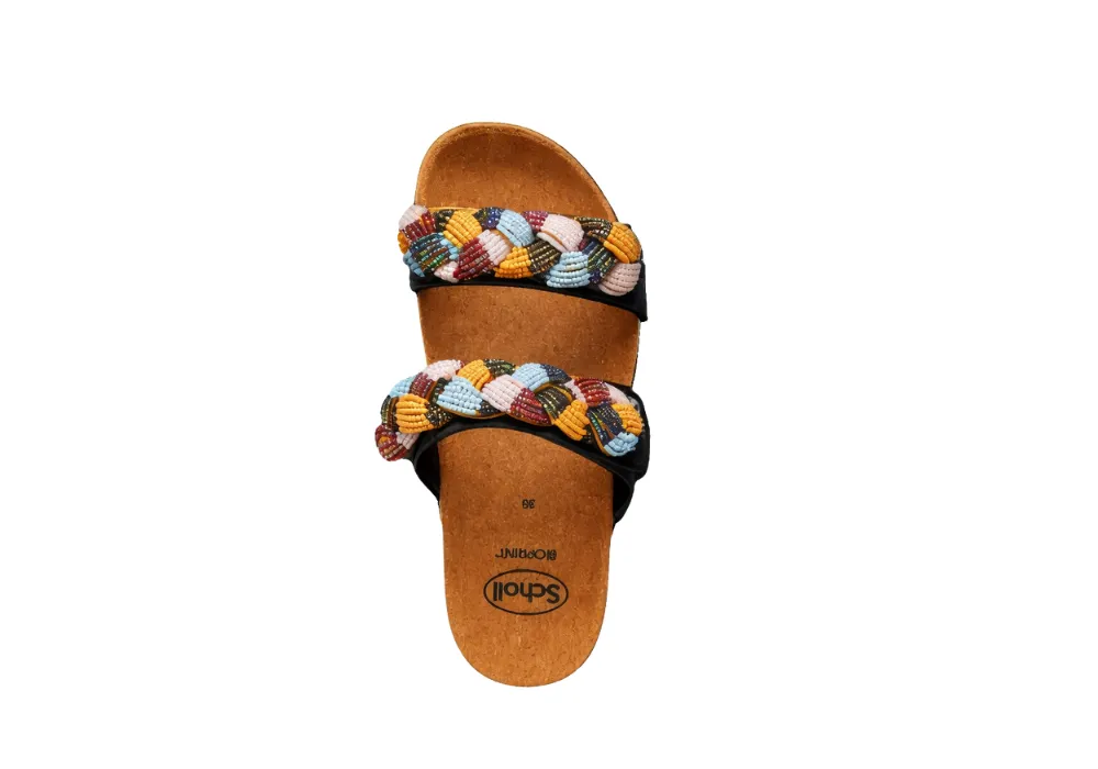 Sandale Nice MicroBead Noir