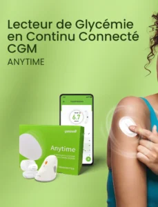 Capteur glycémie CGM Anytime Yuwell matériel médical diabète au Maroc suivi du glucose en continu