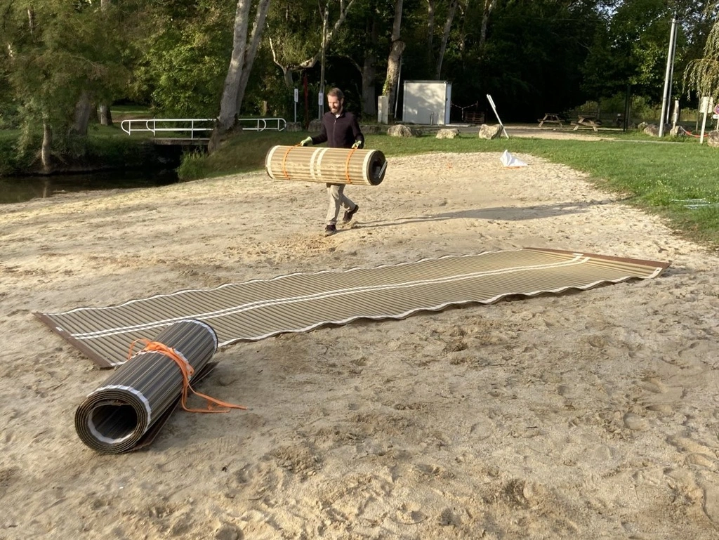 Tapis d’accès pour sols meubles