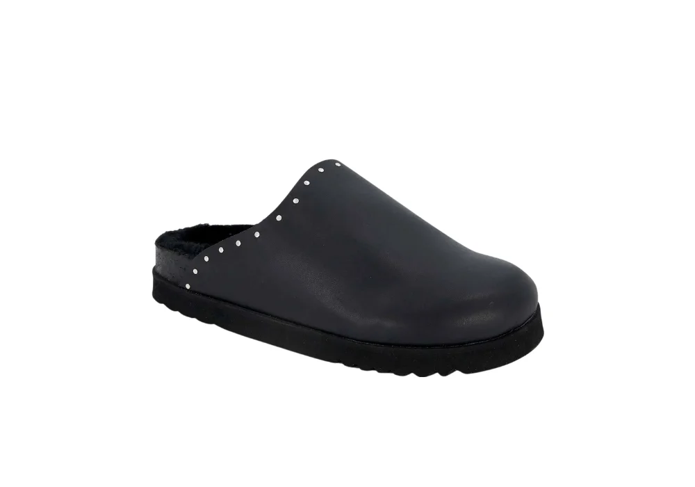 SABOT SCHOLL FAE STUDS LeaStu-W Black