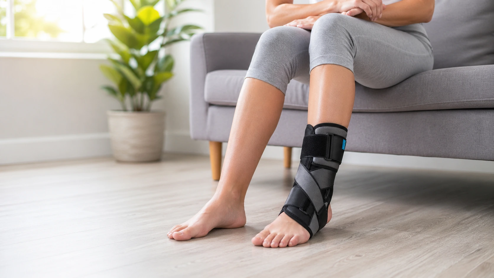 Attelle de cheville après entorse au Maroc - maintien orthopédique Locamed