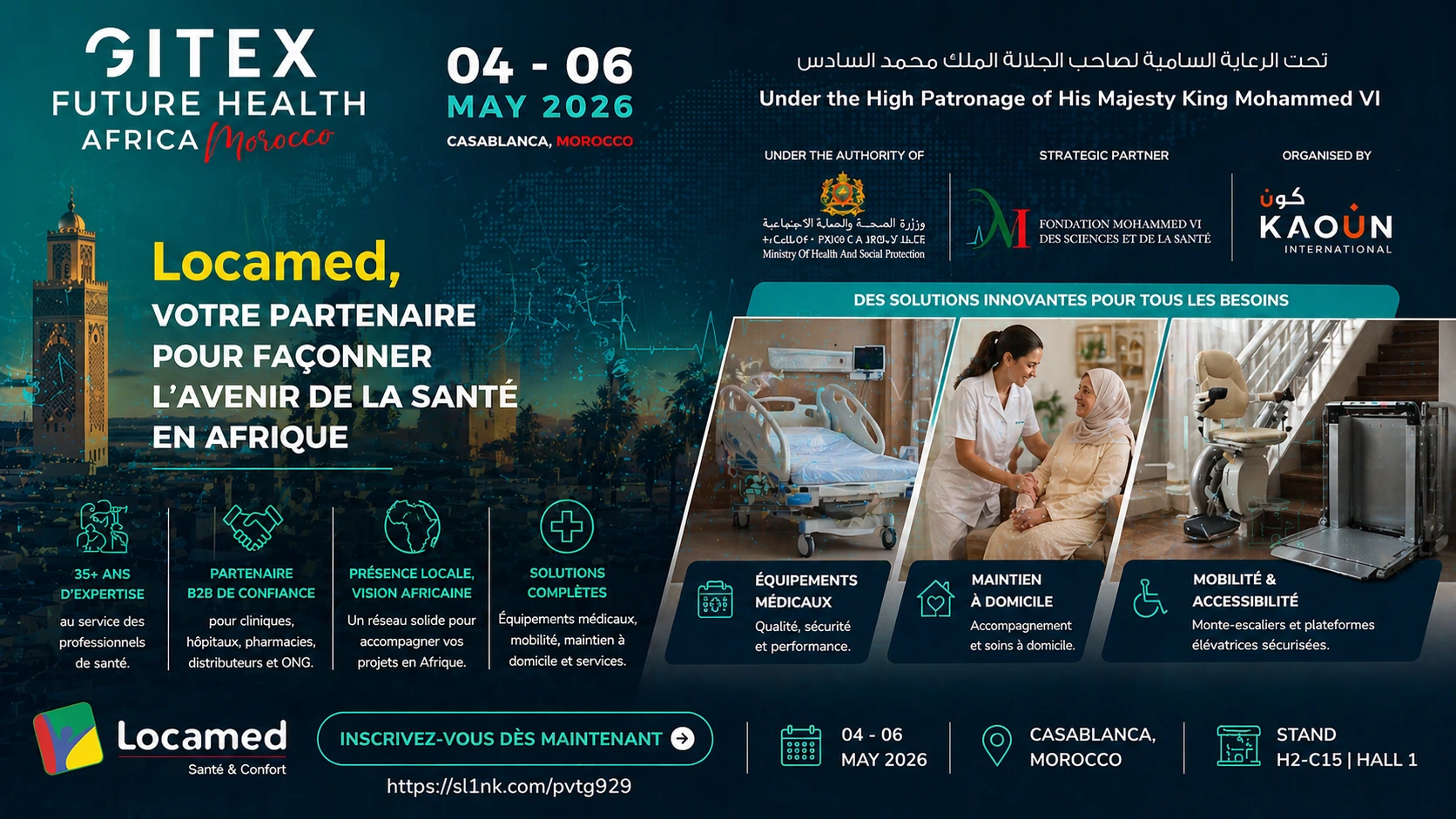 Locamed GITEX Future Health Africa 2026 Casablanca solutions médicales Afrique