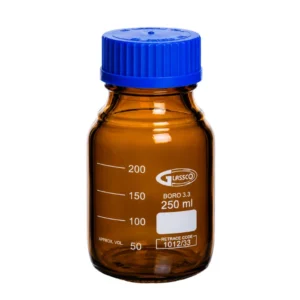 Flacon Autoclavable en Verre Brun avec Bouchon