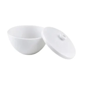 Creuset en Porcelaine à Fond Bombé avec Couvercle