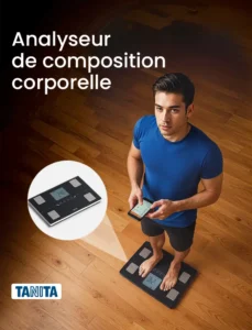 Analyseur de composition corporelle Tanita connecté — mesure masse grasse, muscle et hydratation chez Locamed Maroc