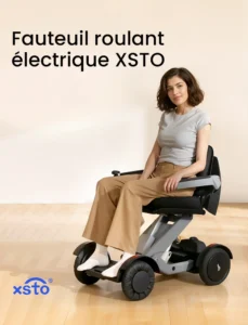 Fauteuil roulant électrique XSTO — mobilité autonome disponible chez Locamed Maroc