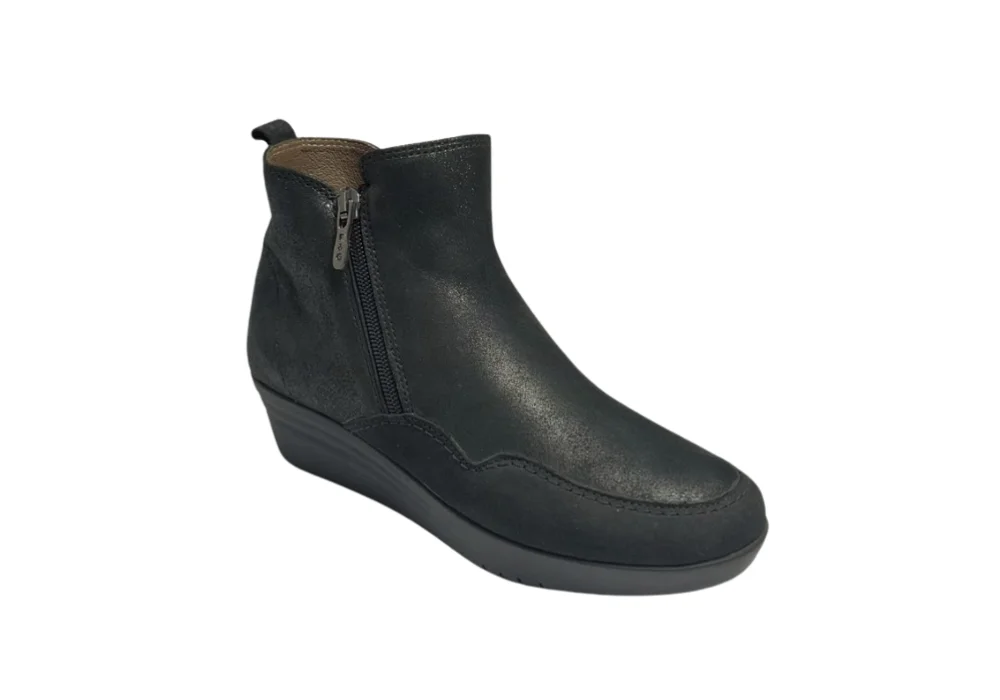 Bottine F&G Nubuck Marley Noir 