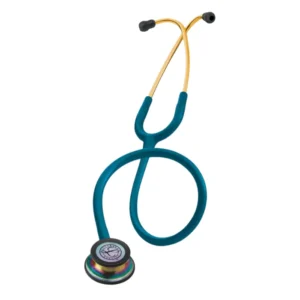 Stéthoscope 3M™ Littmann® Classic III Bleu Caraïbes avec pavillon arc-en-ciel