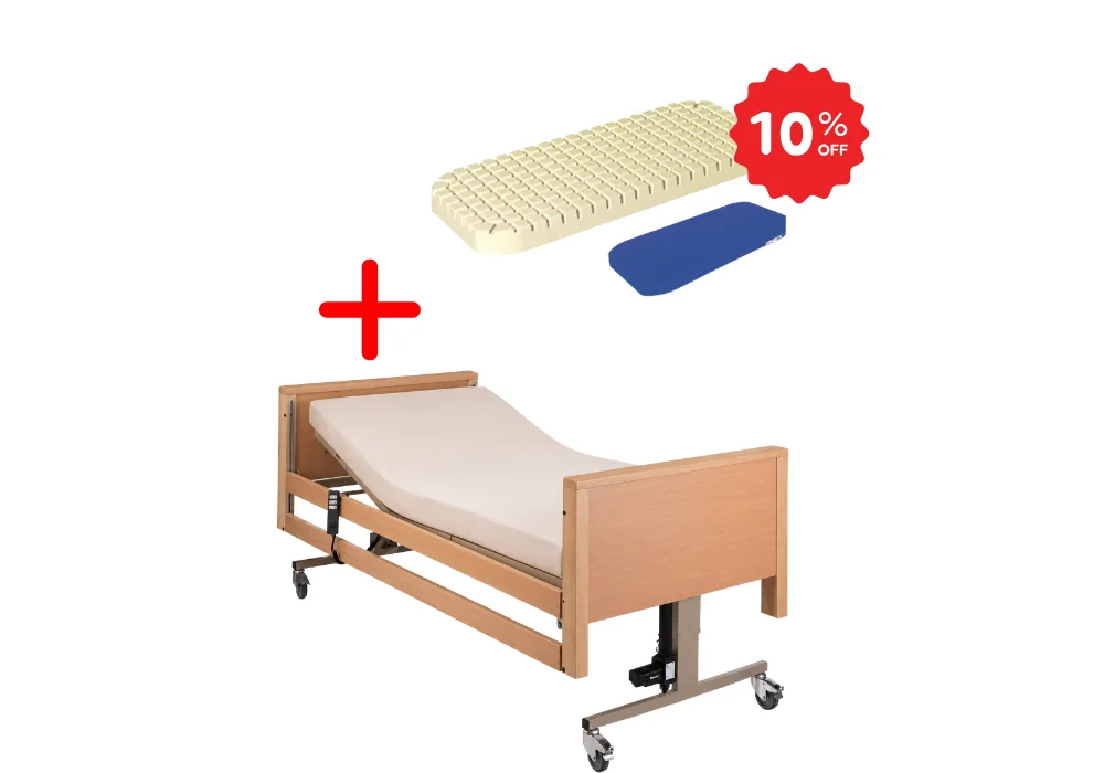 -10 % sur le Lit électrique Hayden 3 fonctions + Matelas gaufrier avec housse