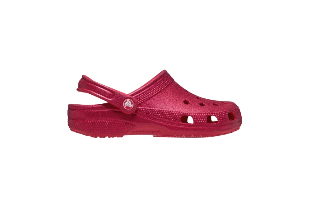 Sabots Classic Glitter Digital Raspberry