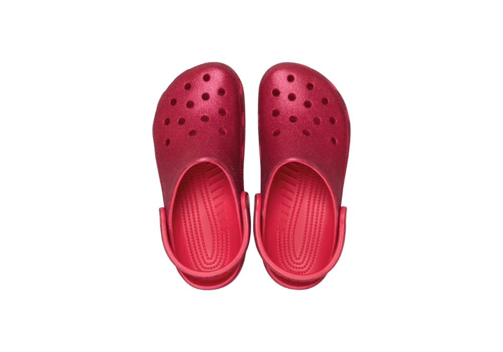 Sabots Classic Glitter Digital Raspberry