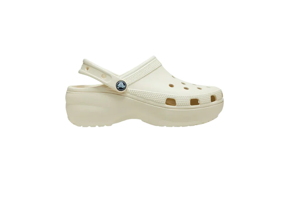 Sabot Classic Platform Blanc Cassé