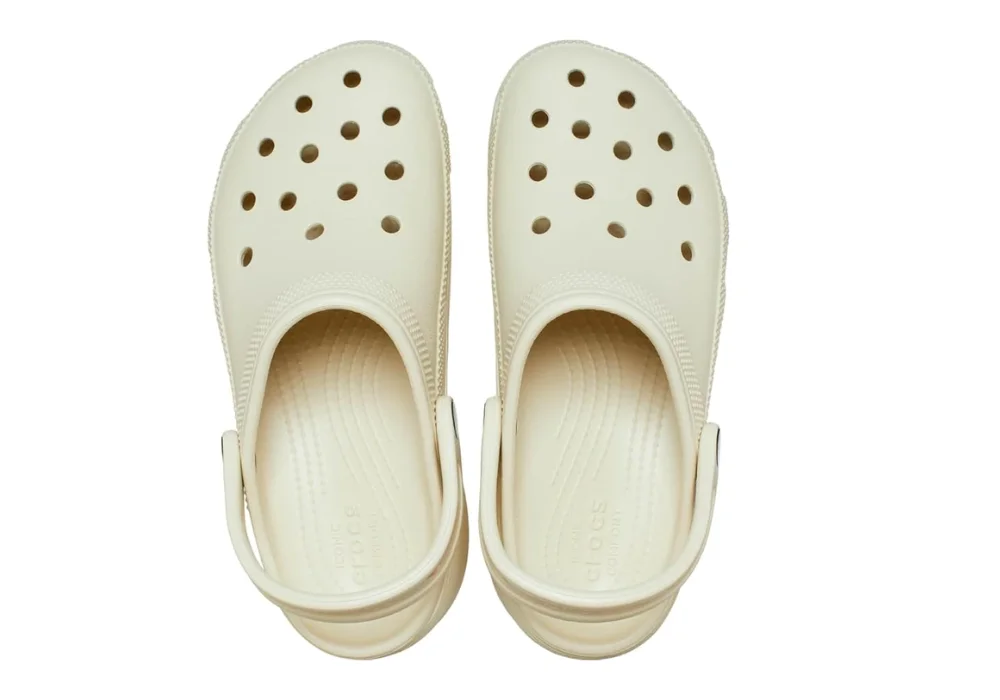 Sabot Classic Platform Blanc Cassé