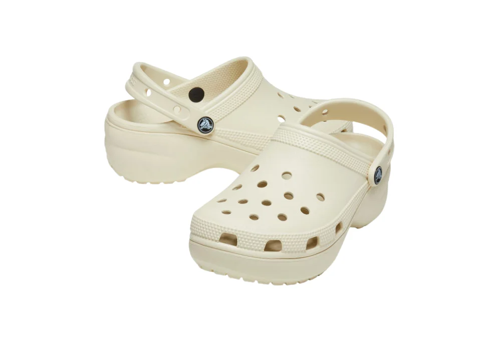 Sabot Classic Platform Blanc Cassé