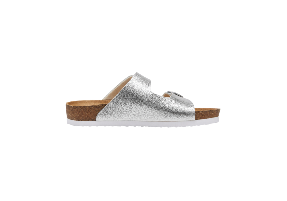Sandales Monterey 2 straps Argenté