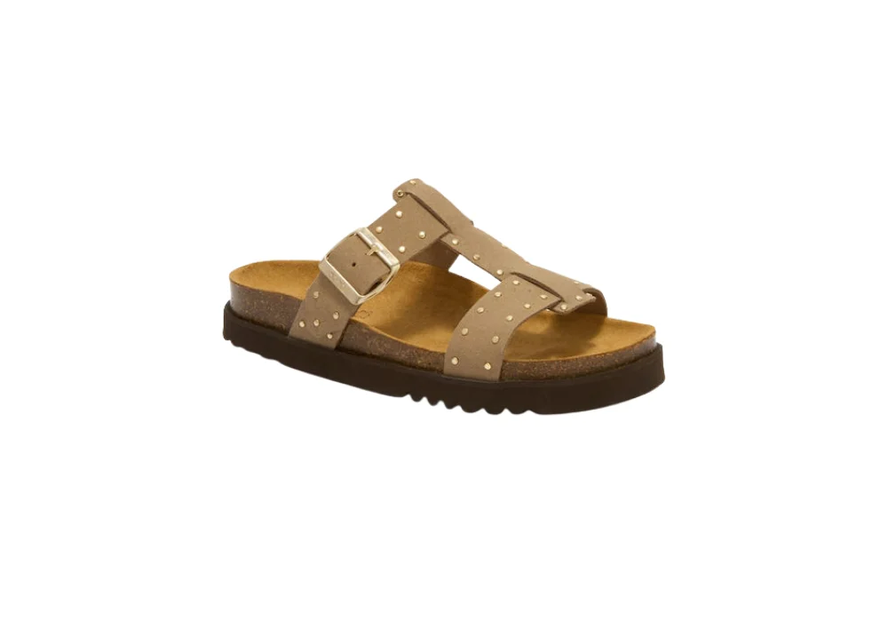 Sandale Beatriz T Bar Dark Beige