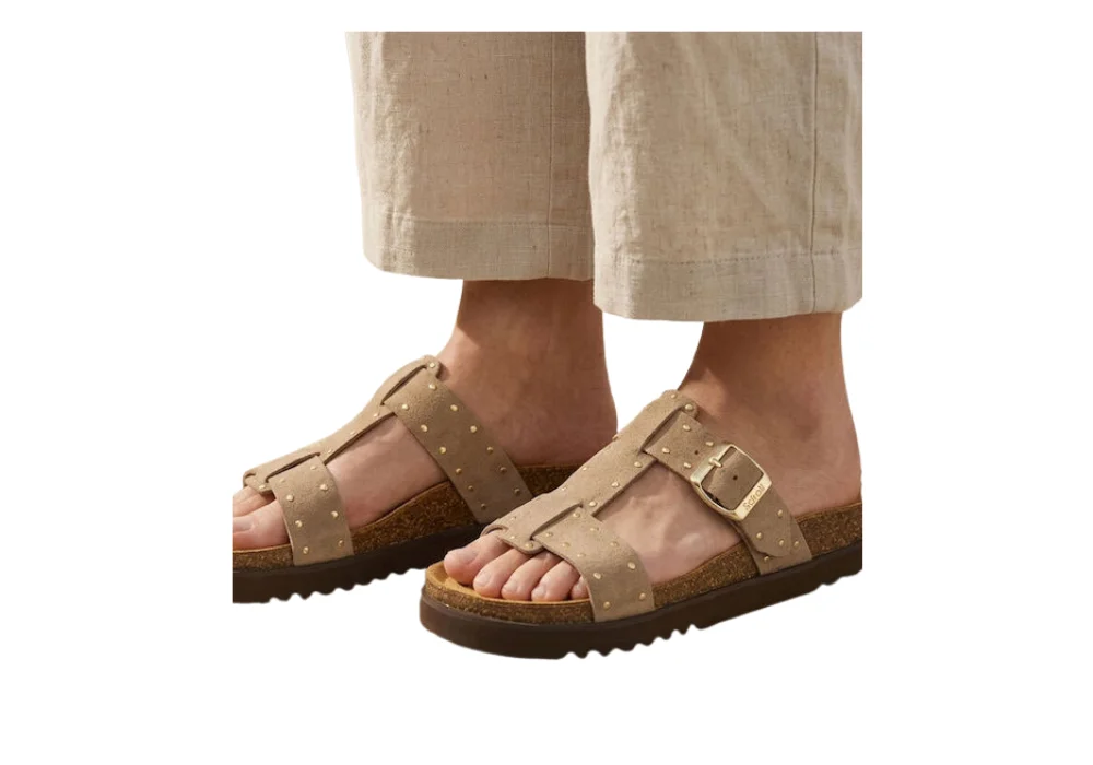 Sandale Beatriz T Bar Dark Beige